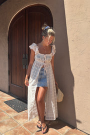 KEEN THE LABEL Kailani Sheer Button-Up Dress-The Shop Laguna Beach