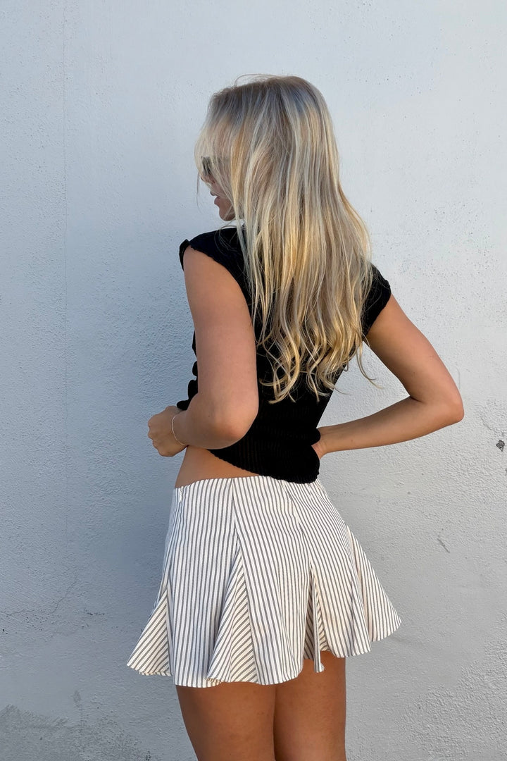 KEEN THE LABEL Leora Striped Skort-The Shop Laguna Beach