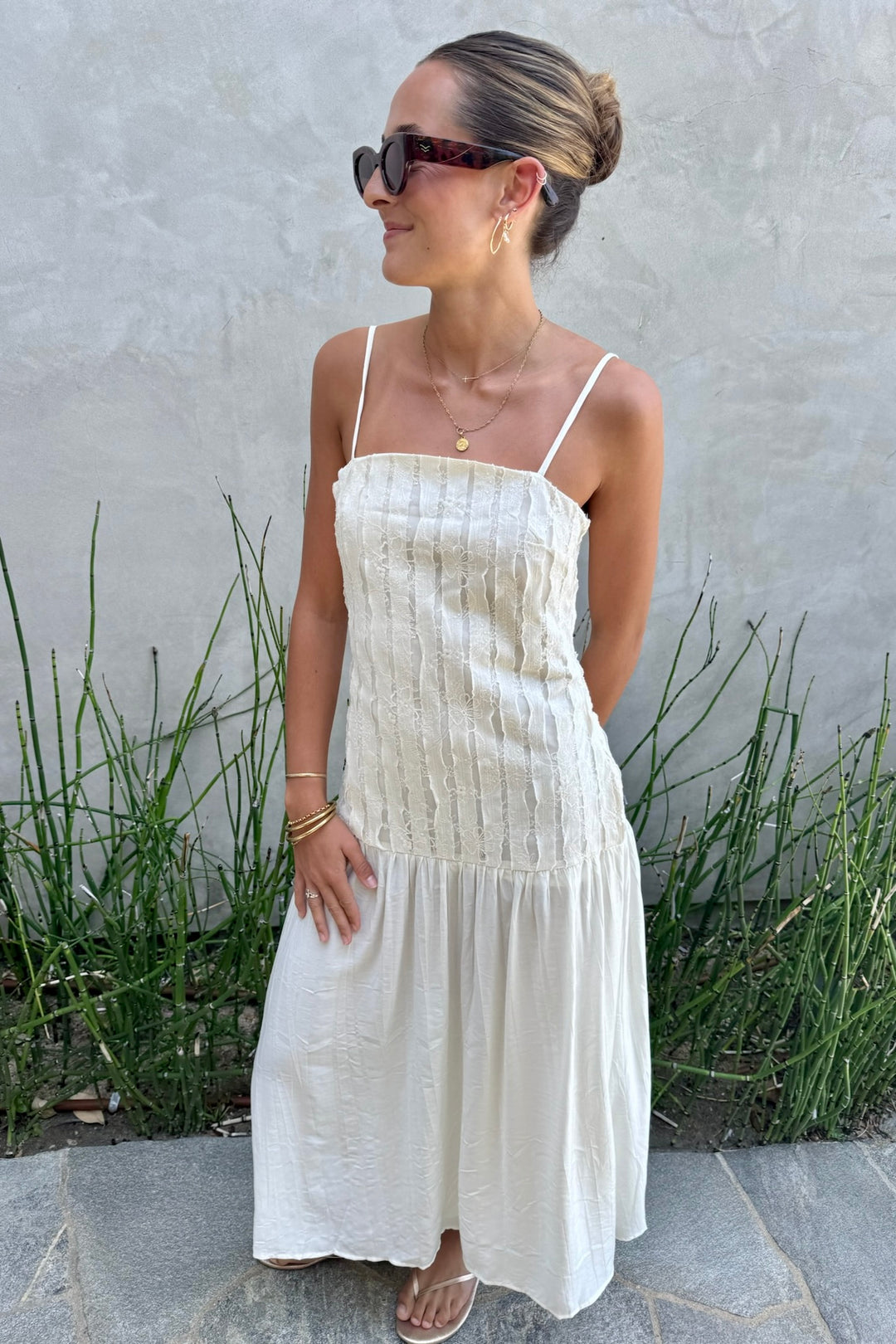 A.REN Lace Insert Dress-The Shop Laguna Beach