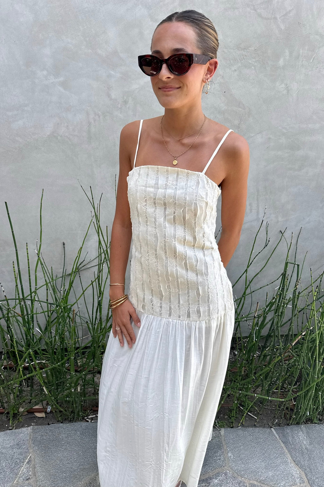 A.REN Lace Insert Dress-The Shop Laguna Beach