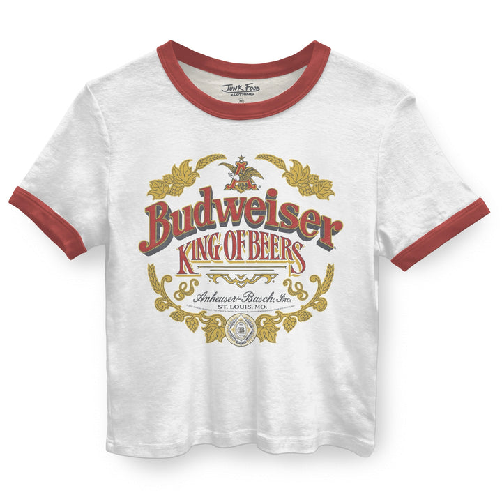 JUNK FOOD Budweiser Ringer Baby Tee-The Shop Laguna Beach