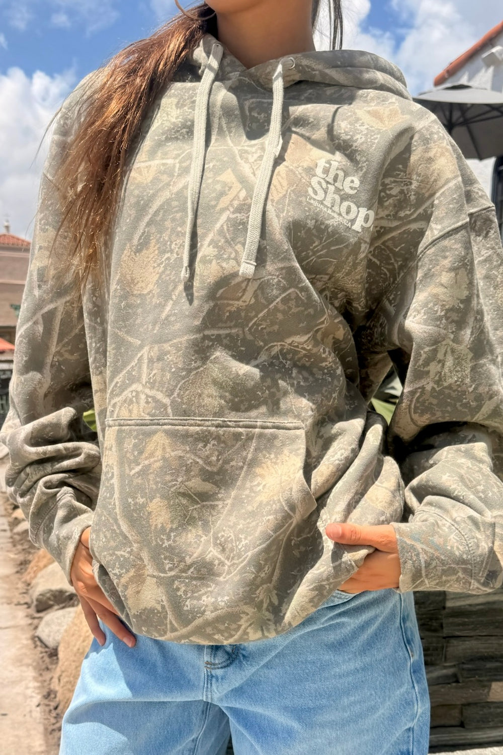 LOVE THE SEA Heavyweight Camo Hoodie-The Shop Laguna Beach