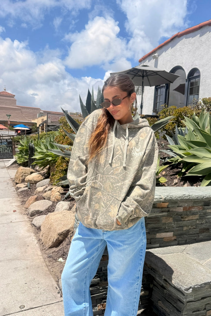 LOVE THE SEA Heavyweight Camo Hoodie-The Shop Laguna Beach