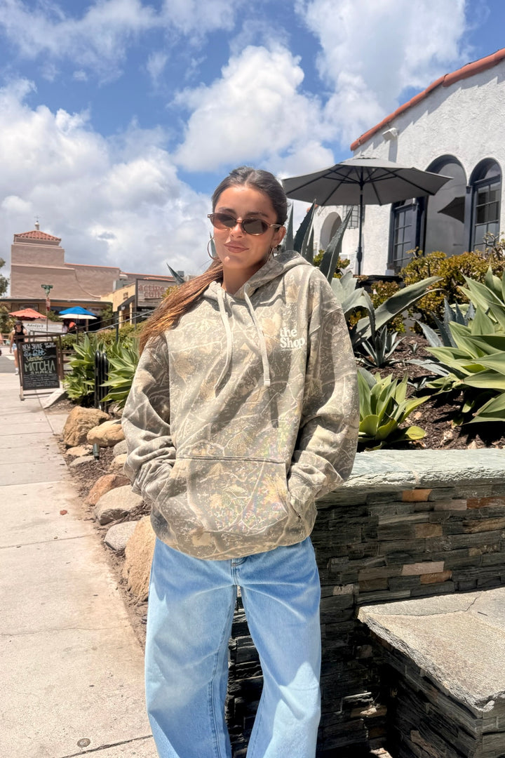LOVE THE SEA Heavyweight Camo Hoodie-The Shop Laguna Beach