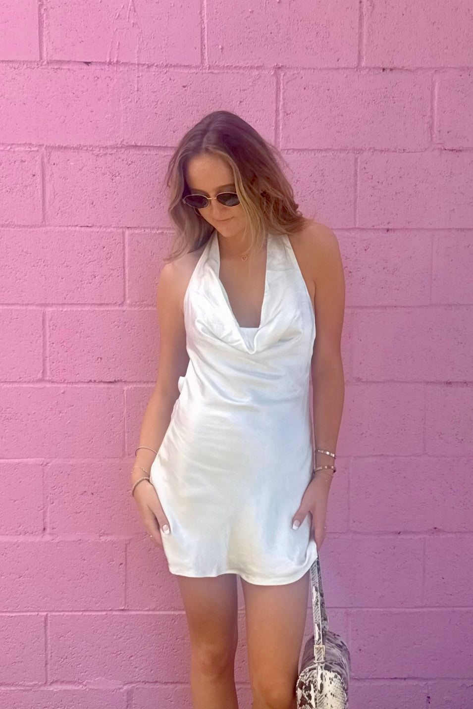 KEEN THE LABEL Briley Halter Mini Dress-The Shop Laguna Beach