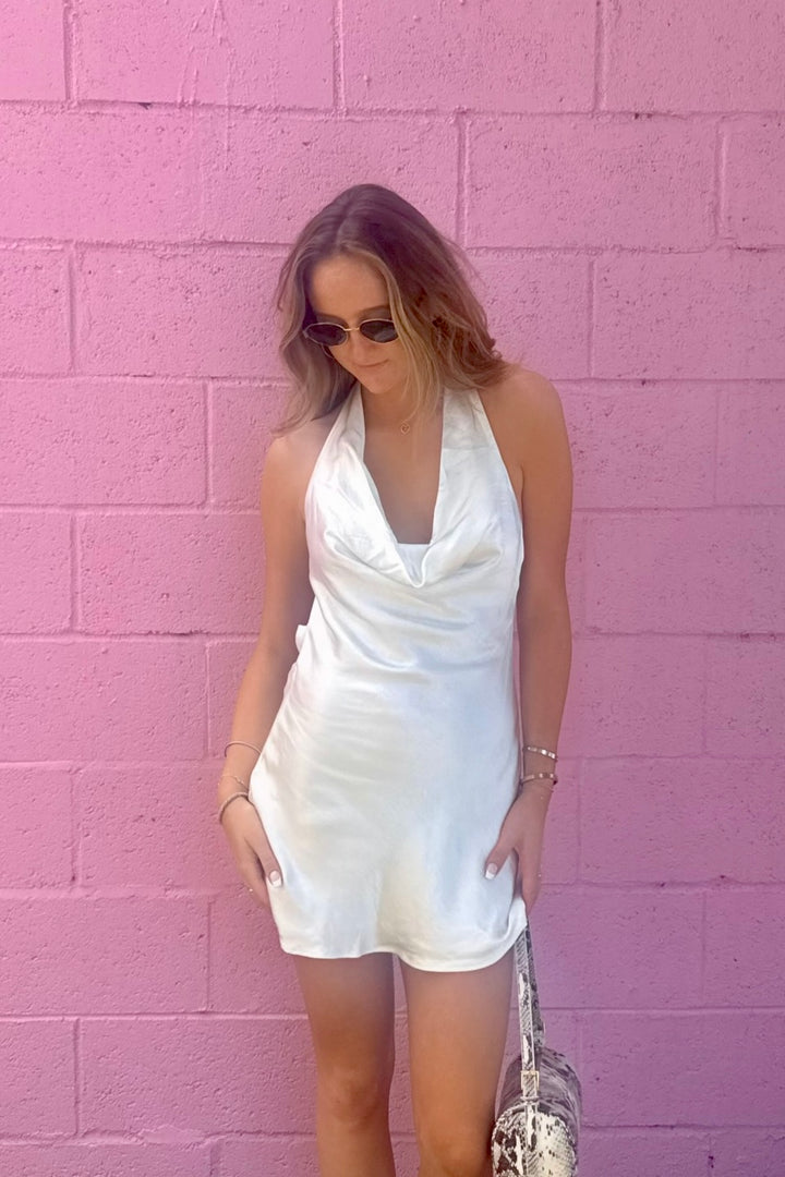 KEEN THE LABEL Briley Halter Mini Dress-The Shop Laguna Beach