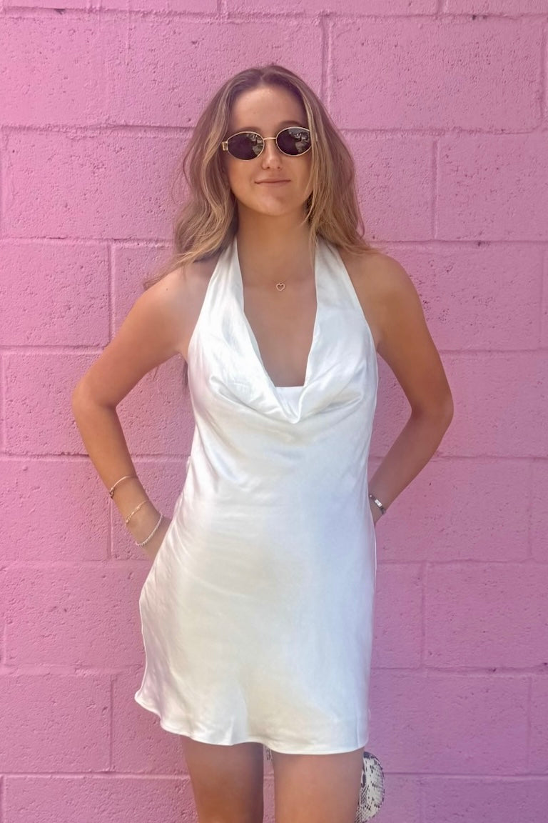 KEEN THE LABEL Briley Halter Mini Dress-The Shop Laguna Beach