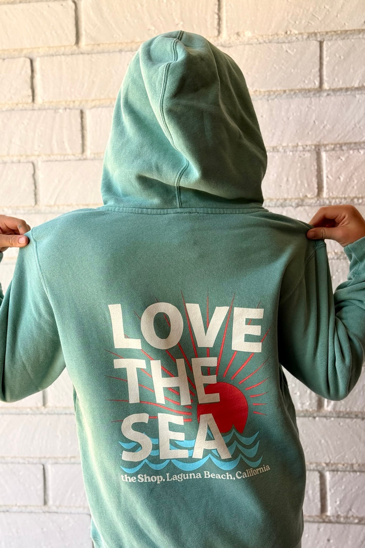 LOVE THE SEA Youth Pigment Wash Hoodie - More Colors Available-The Shop Laguna Beach