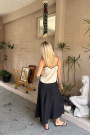 KEEN THE LABEL Yara Linen Midi Skirt - More Colors Available-The Shop Laguna Beach