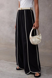 SANCIA Vera Piped Wide-Leg Pant-The Shop Laguna Beach