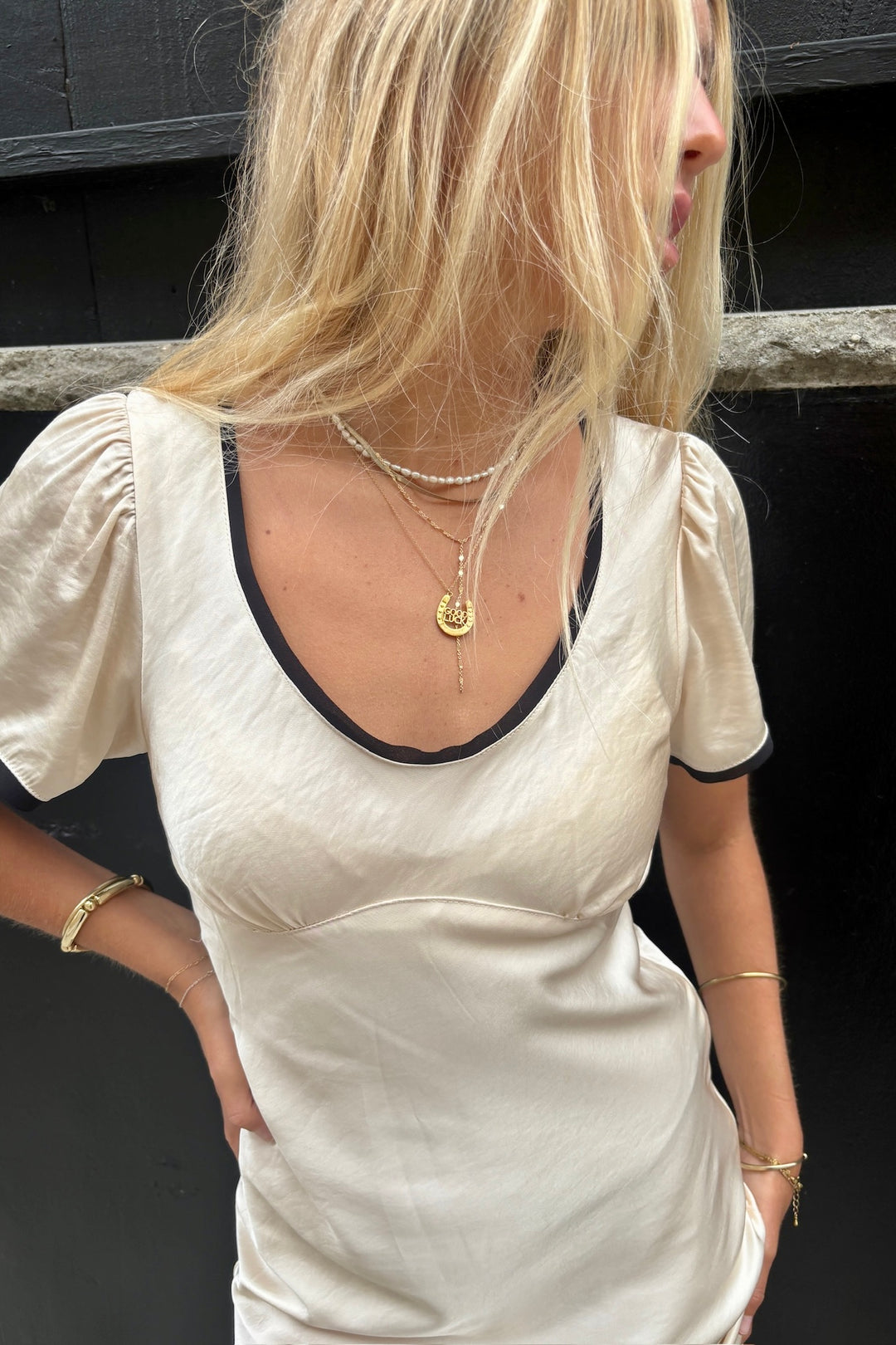 KEEN THE LABEL Emilie Short Sleeve Maxi Dress-The Shop Laguna Beach