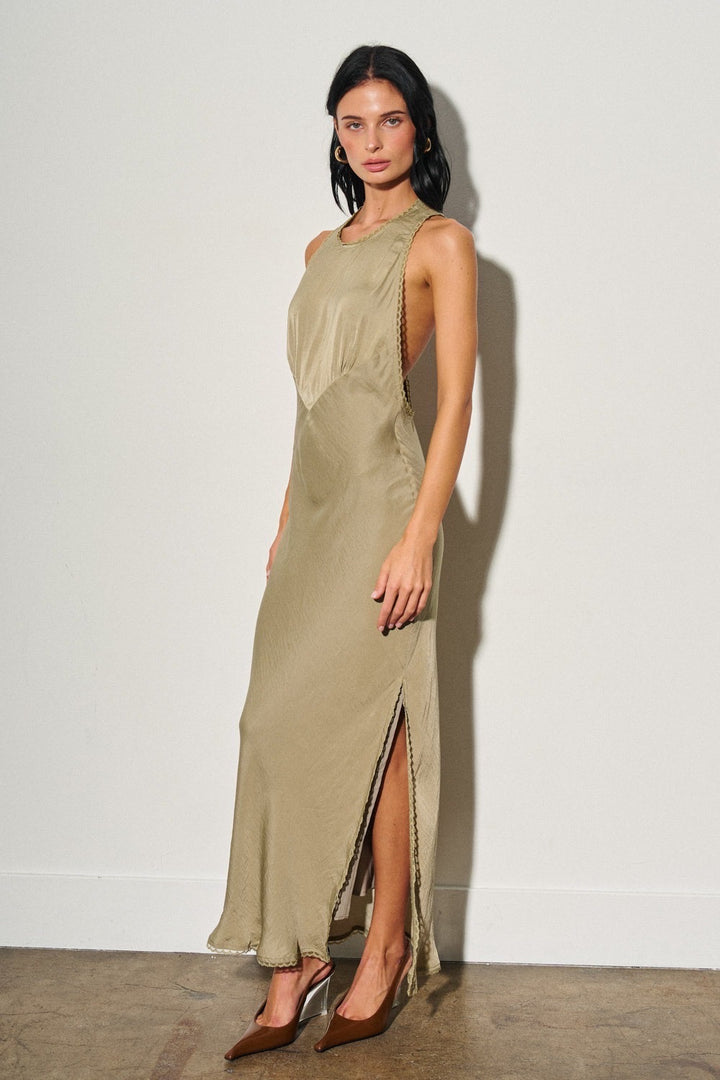 KEEN THE LABEL Elin Lace Backless Maxi Dress
