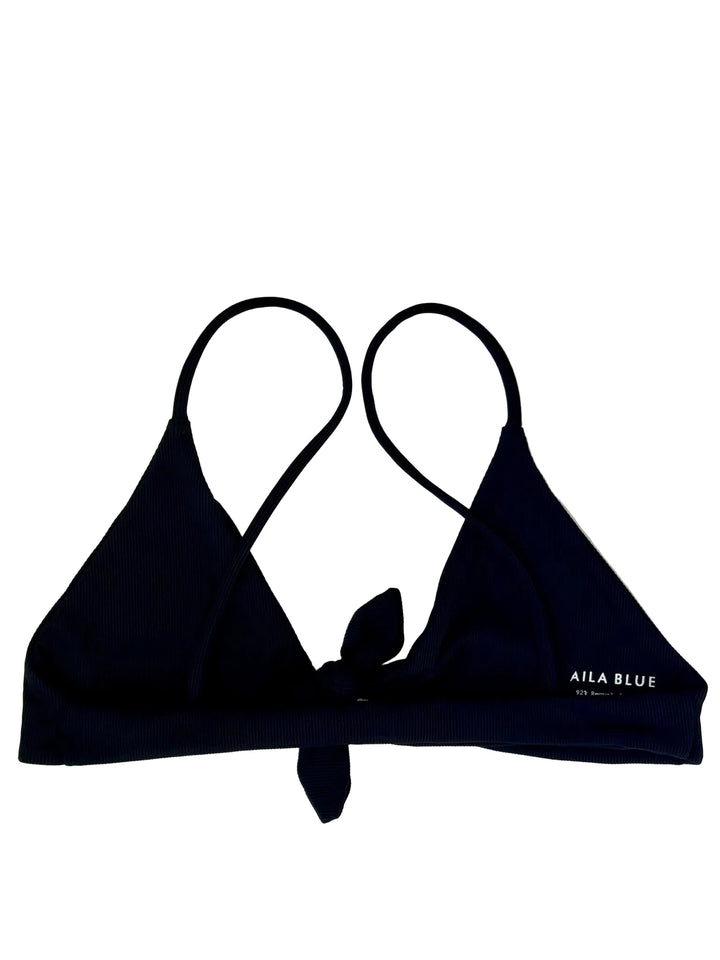 AILA BLUE Marisia Rib Tie Top-The Shop Laguna Beach