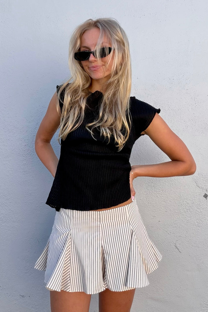 KEEN THE LABEL Leora Striped Skort-The Shop Laguna Beach