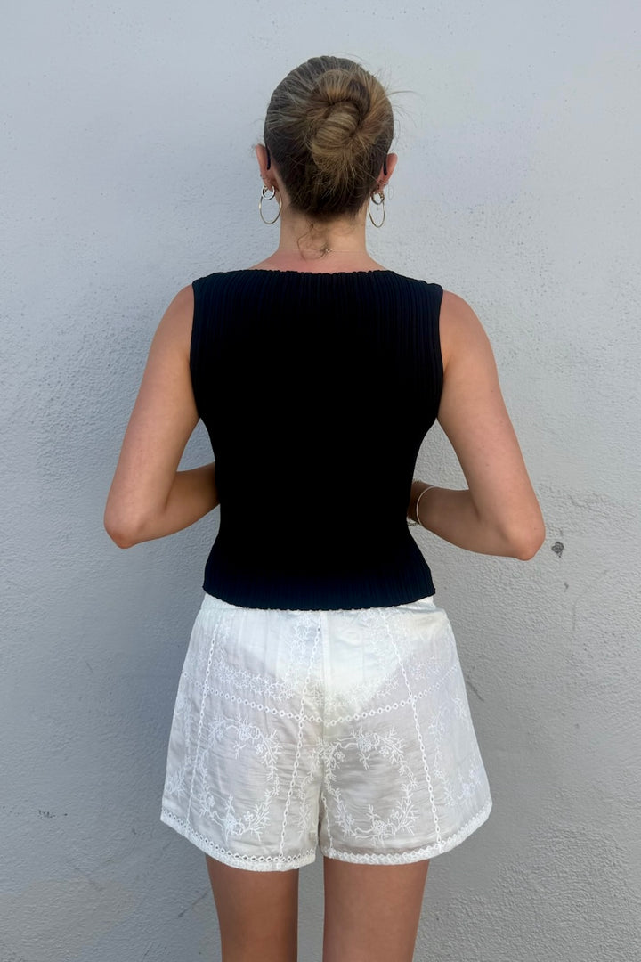 KEEN THE LABEL Kayana Embroidered Short-The Shop Laguna Beach