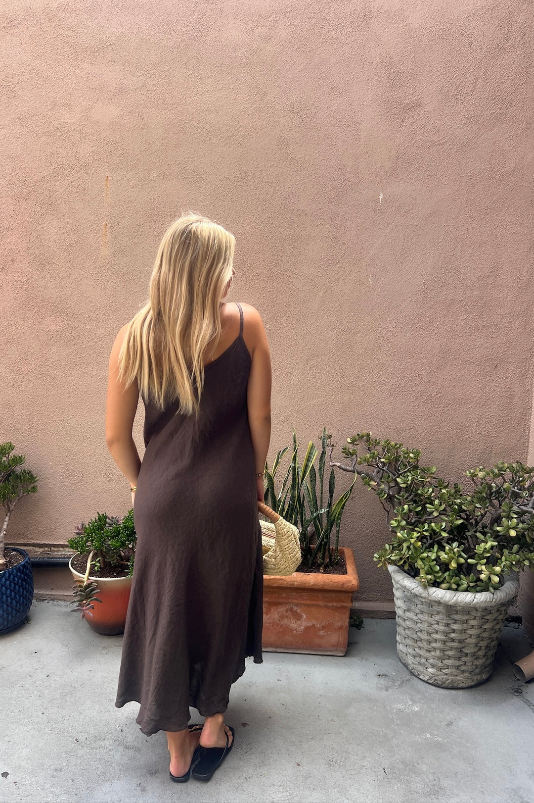 KEEN THE LABEL Parisa Linen Midi Dress - More Colors Available-The Shop Laguna Beach