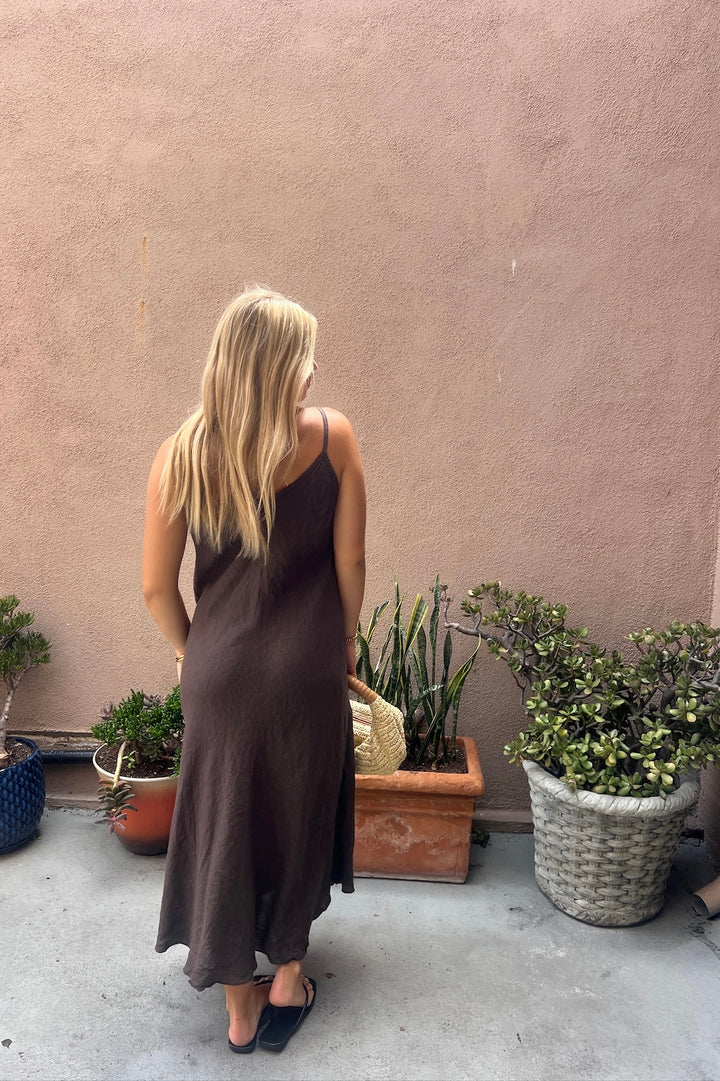 KEEN THE LABEL Parisa Linen Midi Dress - More Colors Available-The Shop Laguna Beach