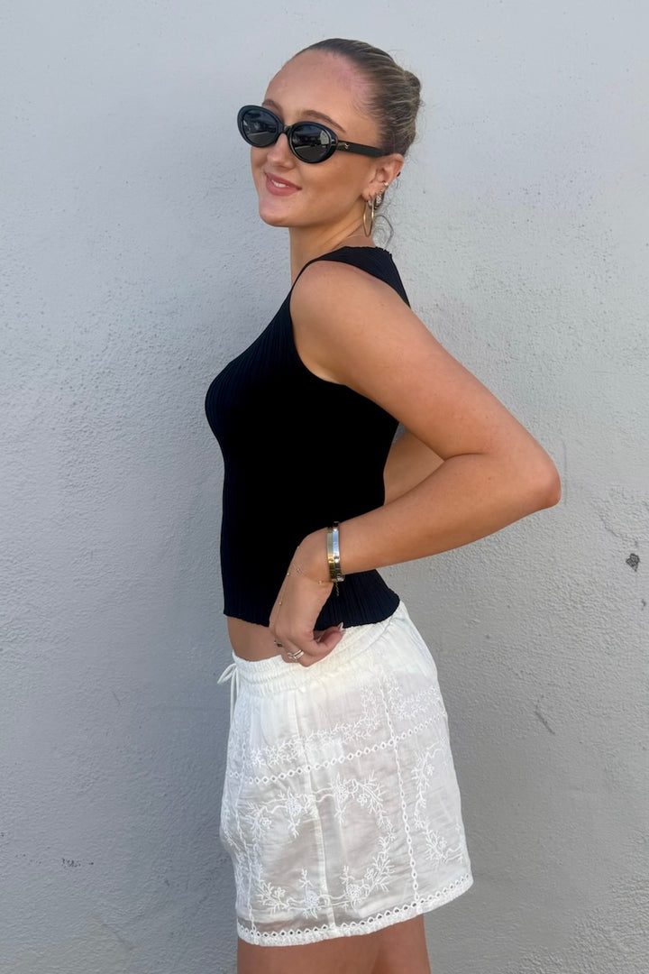 KEEN THE LABEL Kayana Embroidered Short-The Shop Laguna Beach