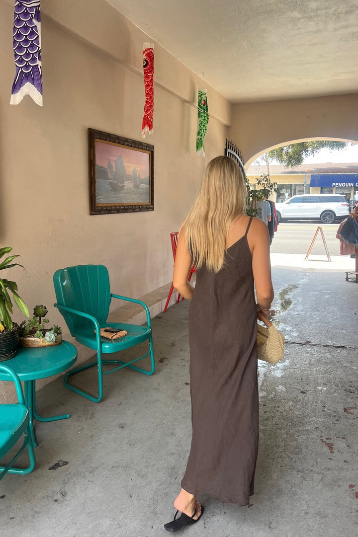 KEEN THE LABEL Parisa Linen Midi Dress - More Colors Available-The Shop Laguna Beach