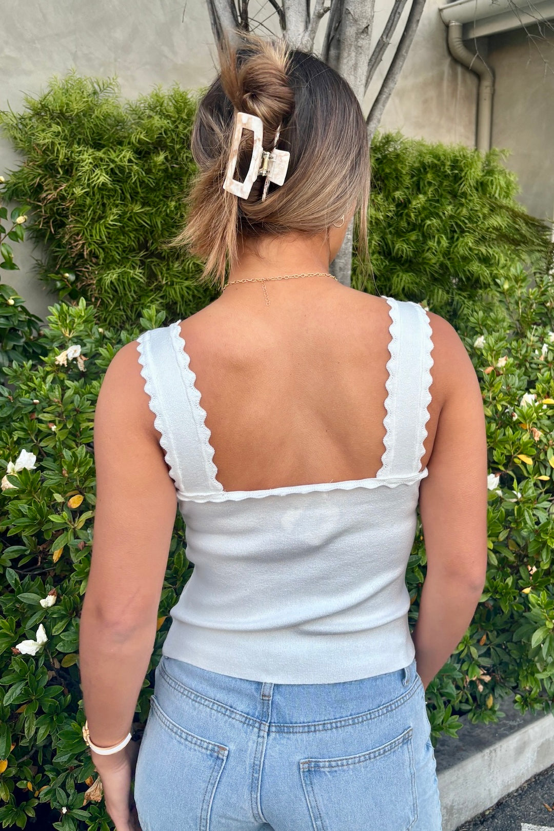 KEEN THE LABEL Melinda Scallop Knit Tank