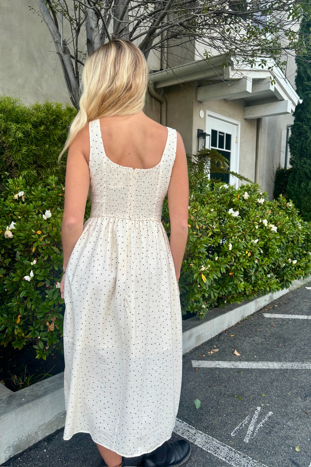 KEEN THE LABEL Daria Polka Dot Maxi Dress