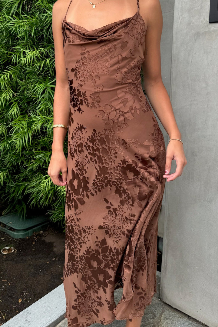 ASTR THE LABEL Gaia Floral Midi Dress-The Shop Laguna Beach