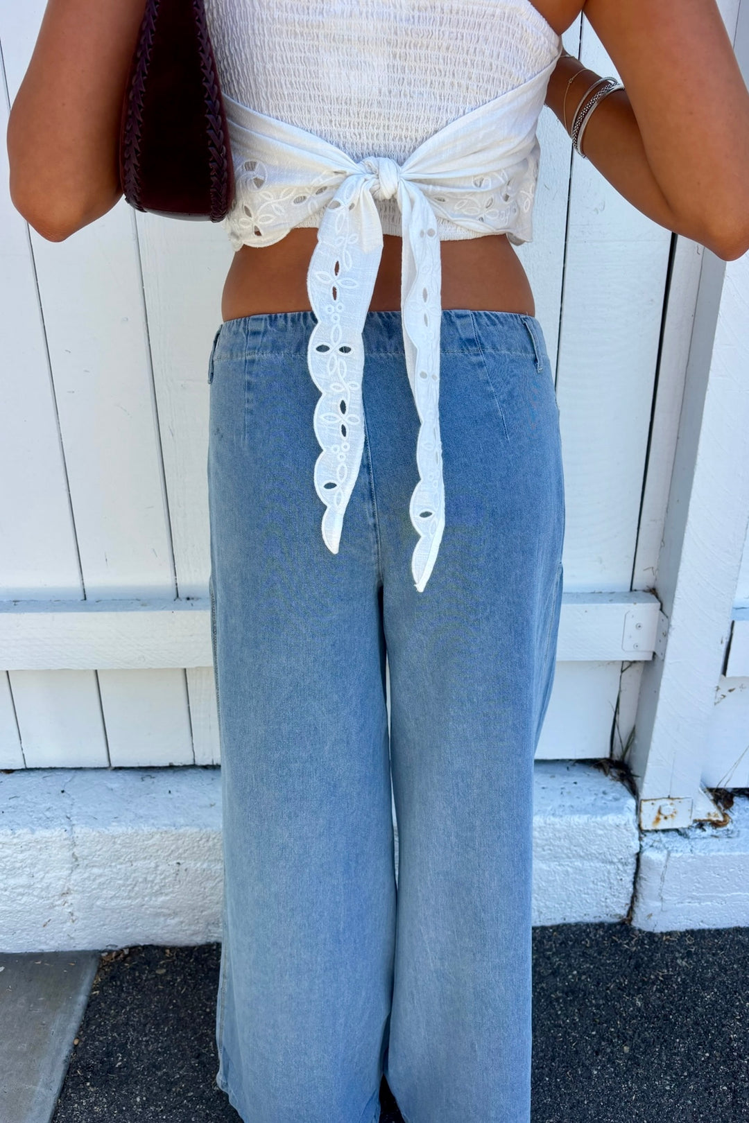 KEEN THE LABEL Kayden Relaxed Wide-Leg Denim Pant