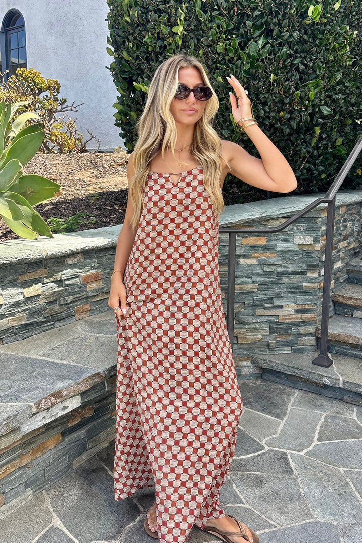AILA BLUE Martin Maxi Dress