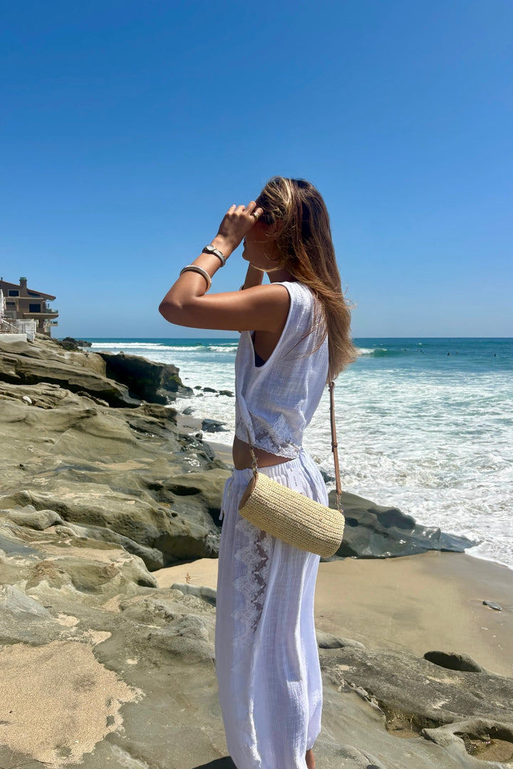 KEEN THE LABEL Nara Cotton Lace Harem Pant-The Shop Laguna Beach