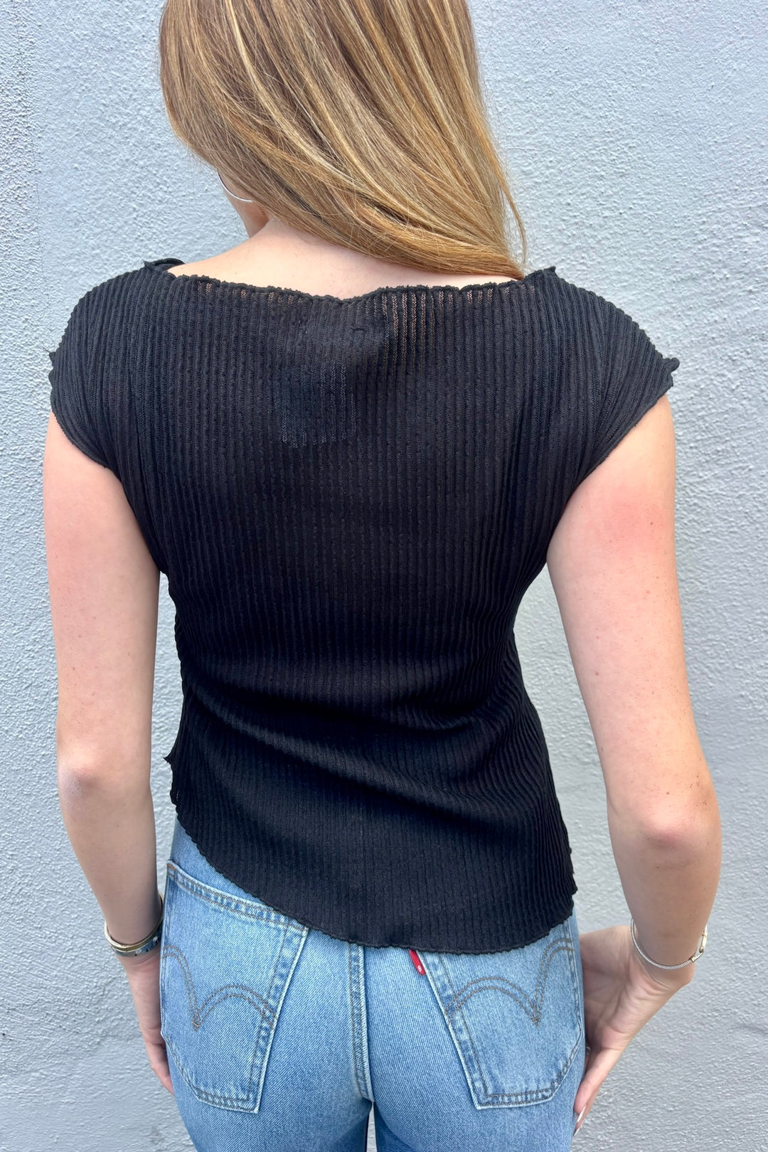 KEEN THE LABEL Phillipa Crinkle Short Sleeve Top - More Colors Available-The Shop Laguna Beach