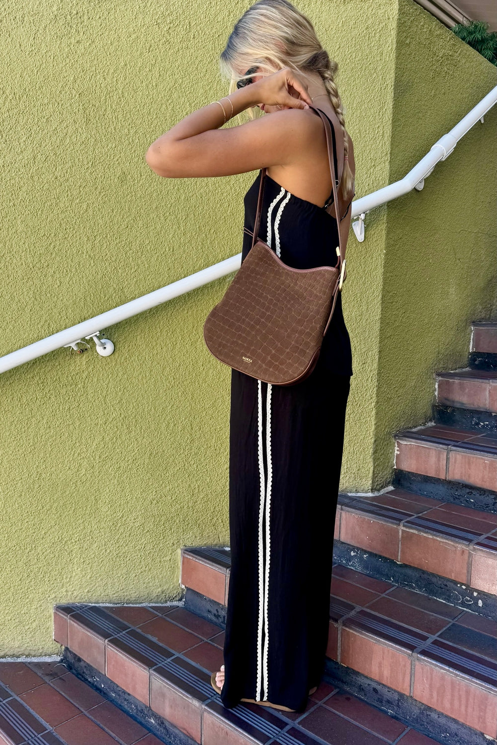 RHYTHM Linen Lace Tank-The Shop Laguna Beach
