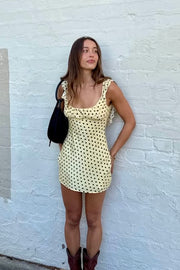 OWNLEY Candy Polka Dot Mini Dress-The Shop Laguna Beach