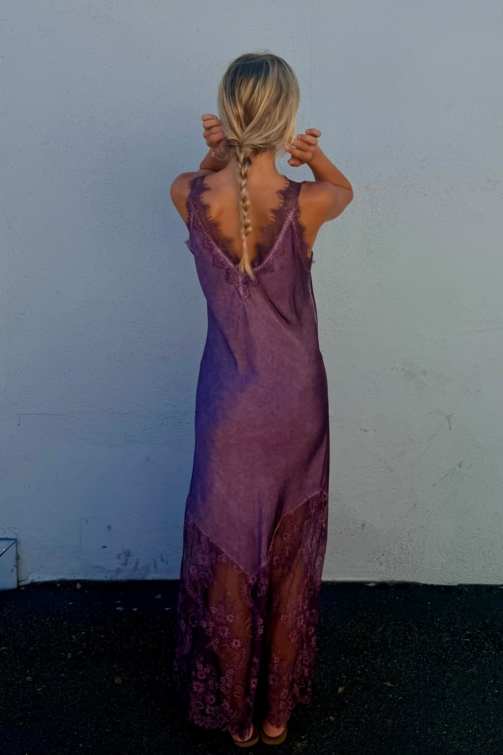 KEEN THE LABEL Beatrice Silky Lace Maxi Dress - More Colors Available-The Shop Laguna Beach
