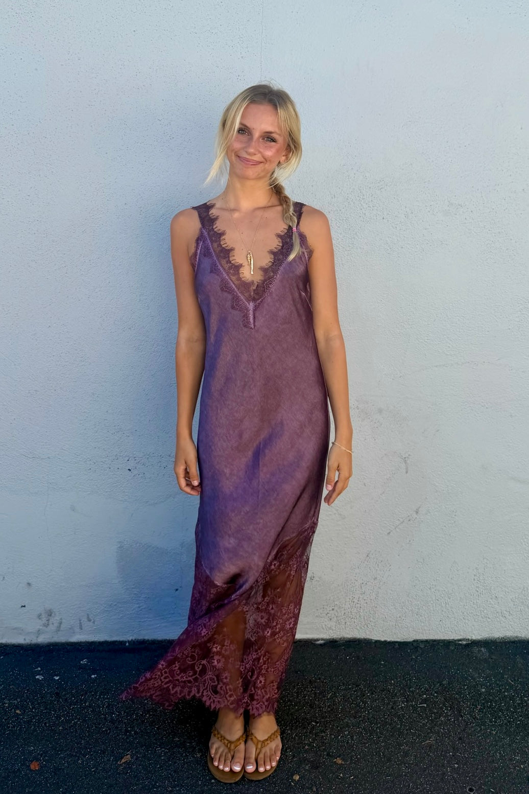 KEEN THE LABEL Beatrice Silky Lace Maxi Dress - More Colors Available-The Shop Laguna Beach