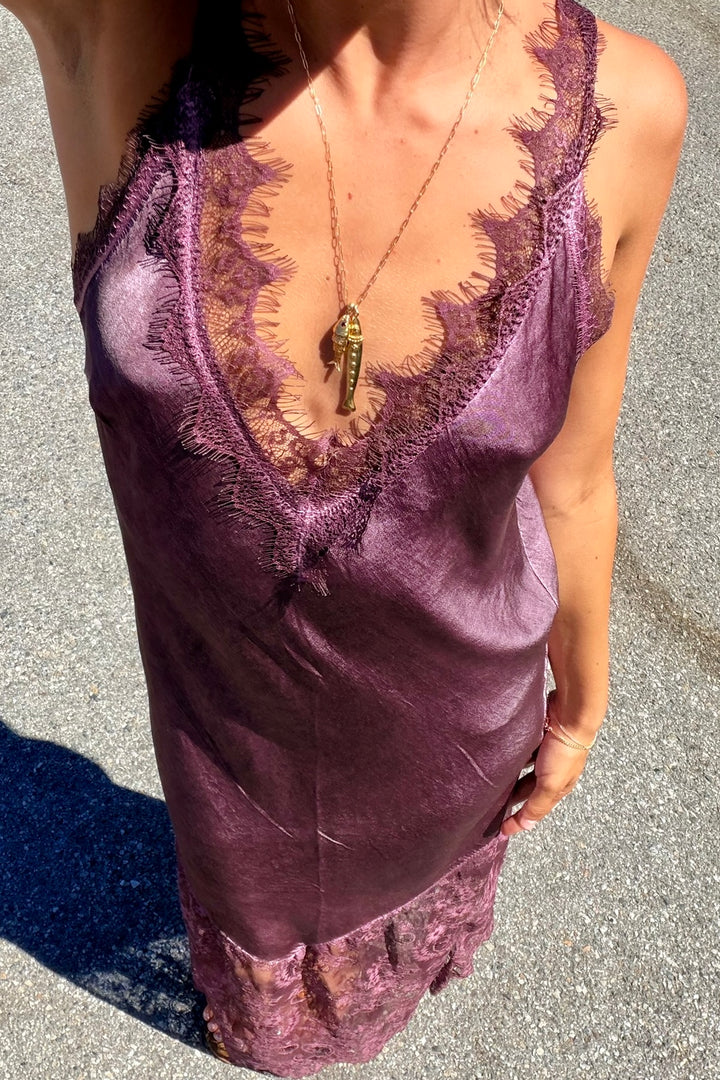 KEEN THE LABEL Beatrice Silky Lace Maxi Dress - More Colors Available-The Shop Laguna Beach