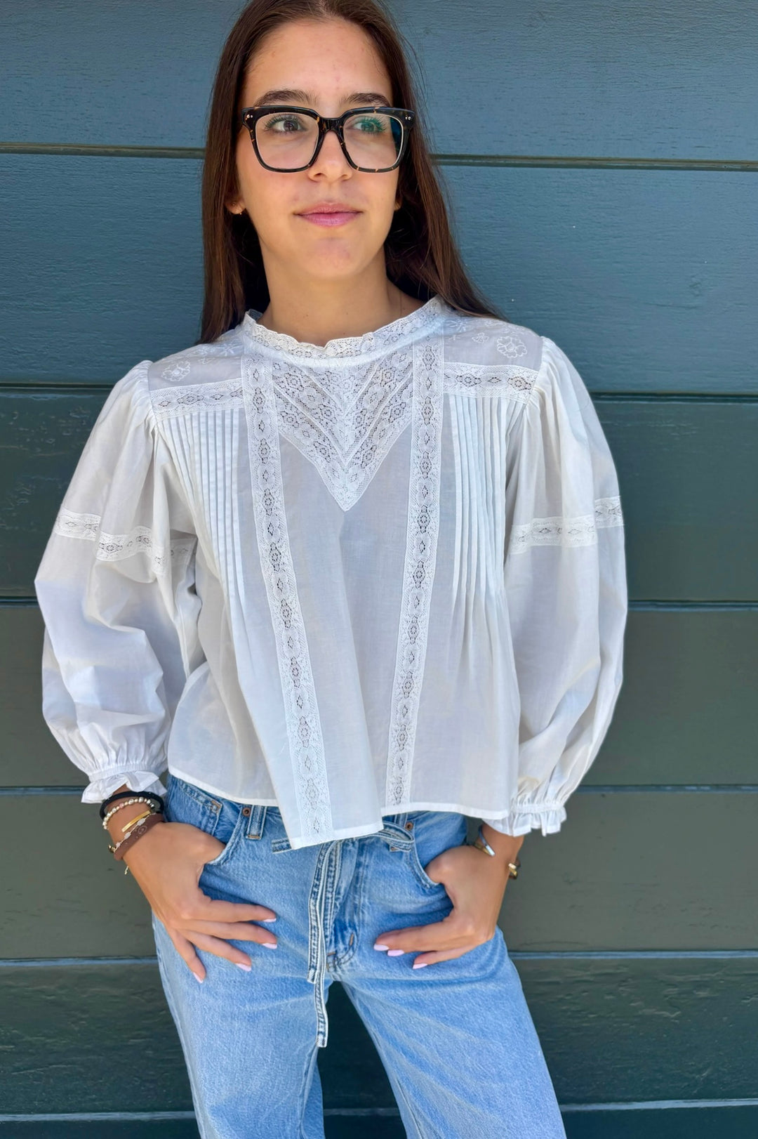KEEN THE LABEL Laila Pintuck Long Sleeve Top-The Shop Laguna Beach