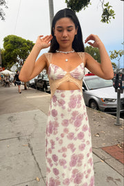 KEEN THE LABEL Luella Floral Cut-Out Maxi Dress-The Shop Laguna Beach