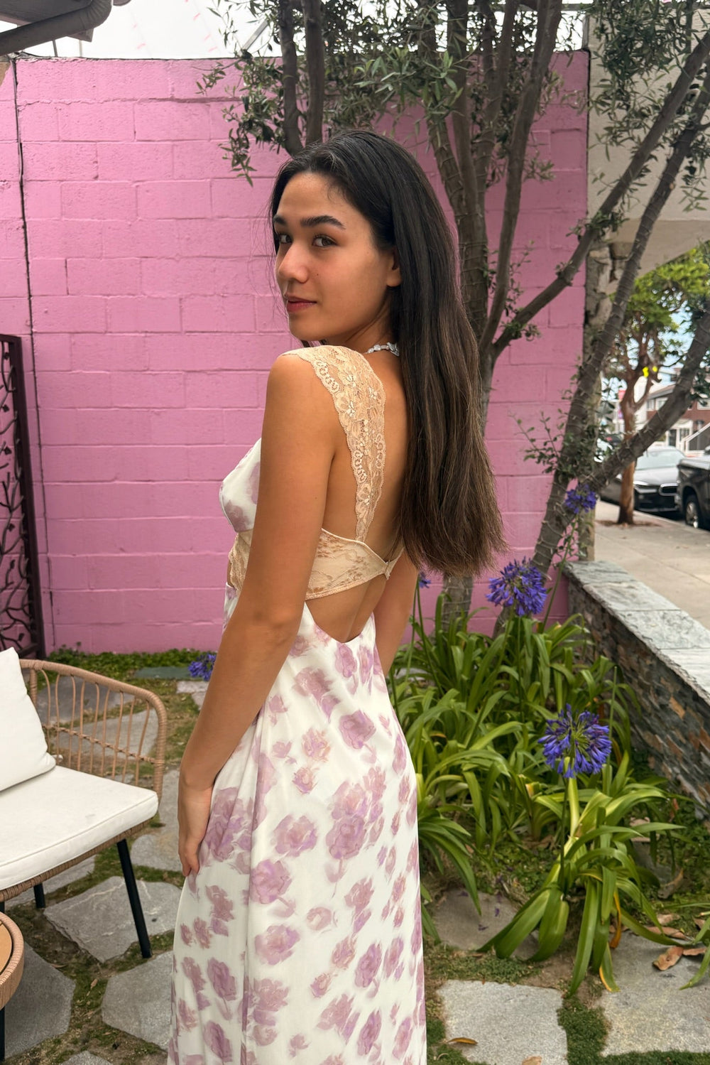 KEEN THE LABEL Luella Floral Cut-Out Maxi Dress-The Shop Laguna Beach