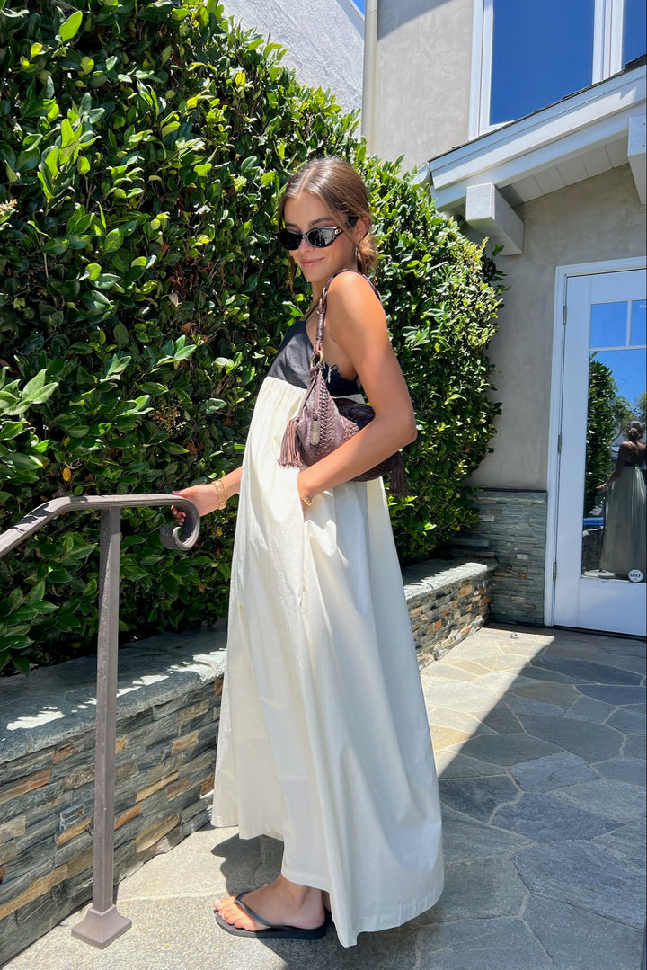 KEEN THE LABEL Chelley Contrast Maxi Dress-The Shop Laguna Beach