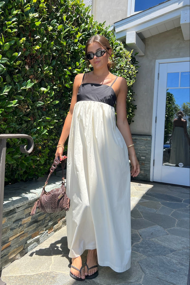 KEEN THE LABEL Chelley Contrast Maxi Dress-The Shop Laguna Beach