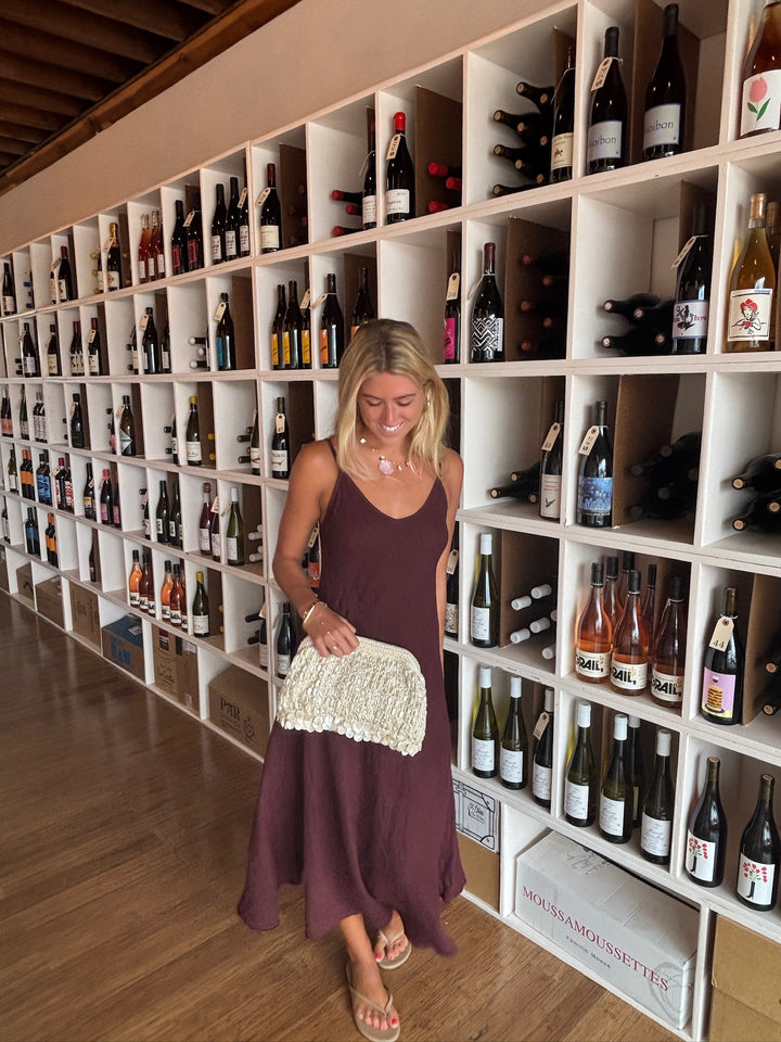 KEEN THE LABEL Parisa Linen Midi Dress-The Shop Laguna Beach