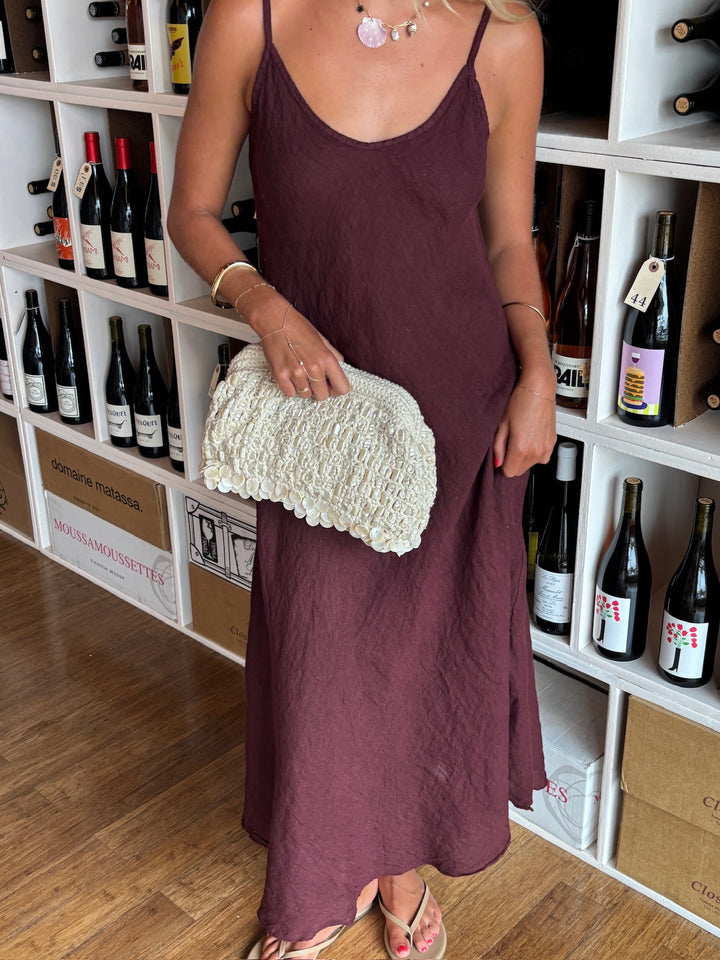 KEEN THE LABEL Parisa Linen Midi Dress-The Shop Laguna Beach