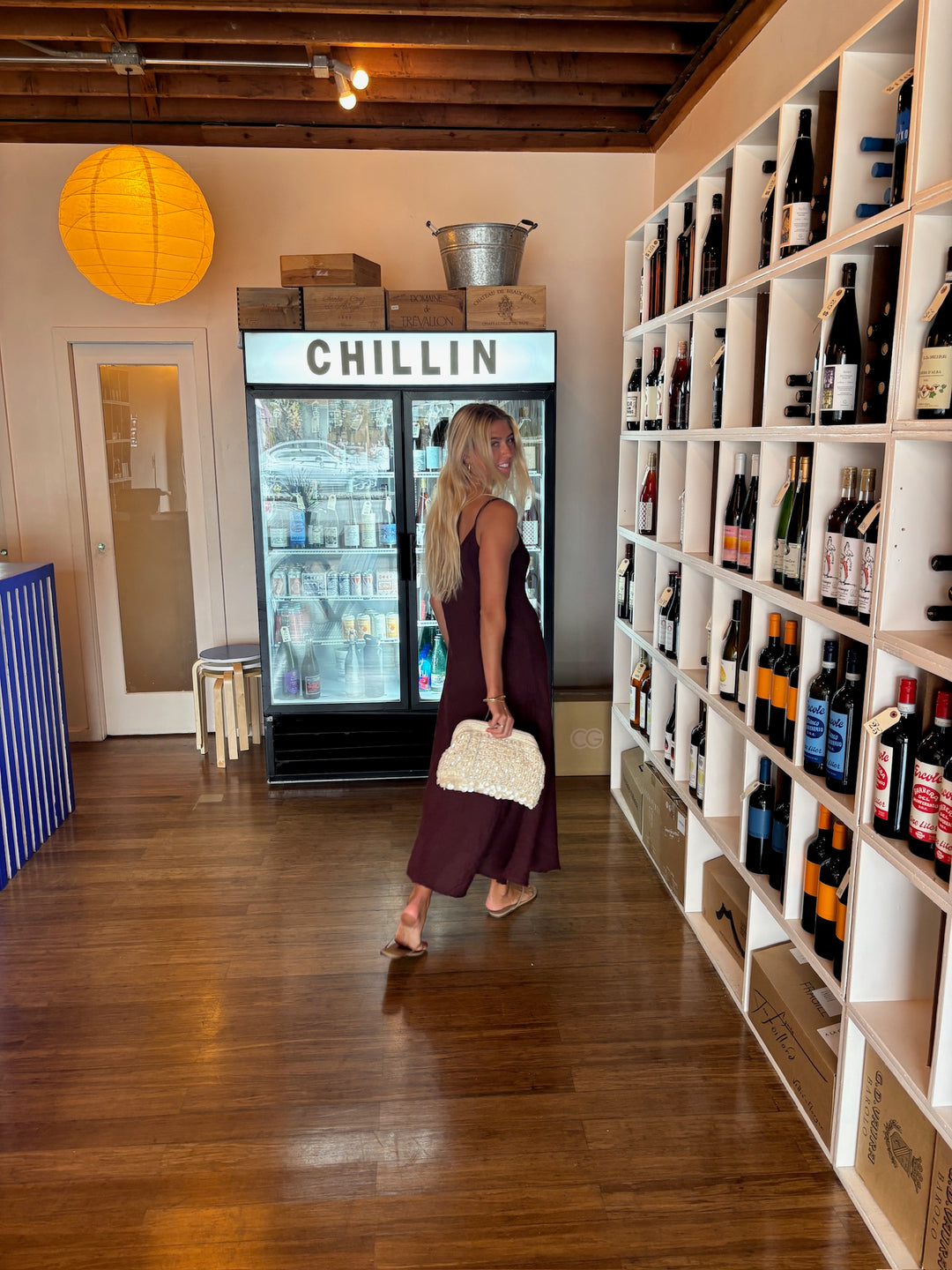 KEEN THE LABEL Parisa Linen Midi Dress-The Shop Laguna Beach