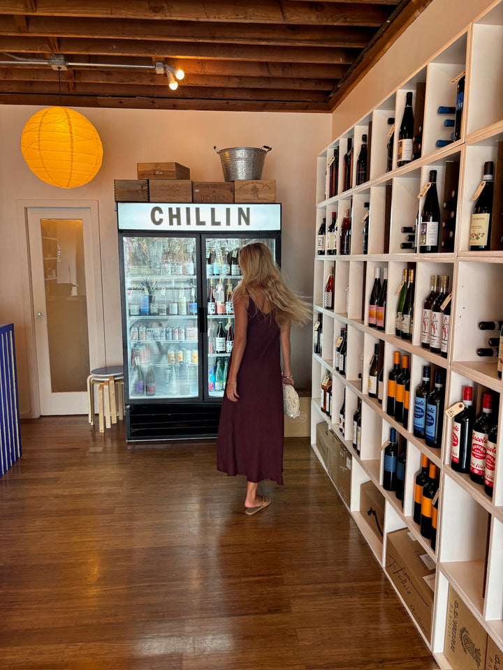 KEEN THE LABEL Parisa Linen Midi Dress-The Shop Laguna Beach