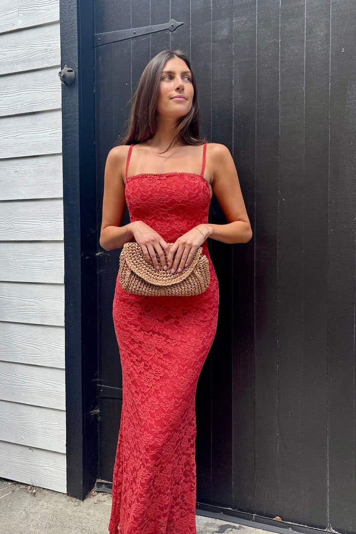 KEEN THE LABEL River Lace Maxi Dress-The Shop Laguna Beach