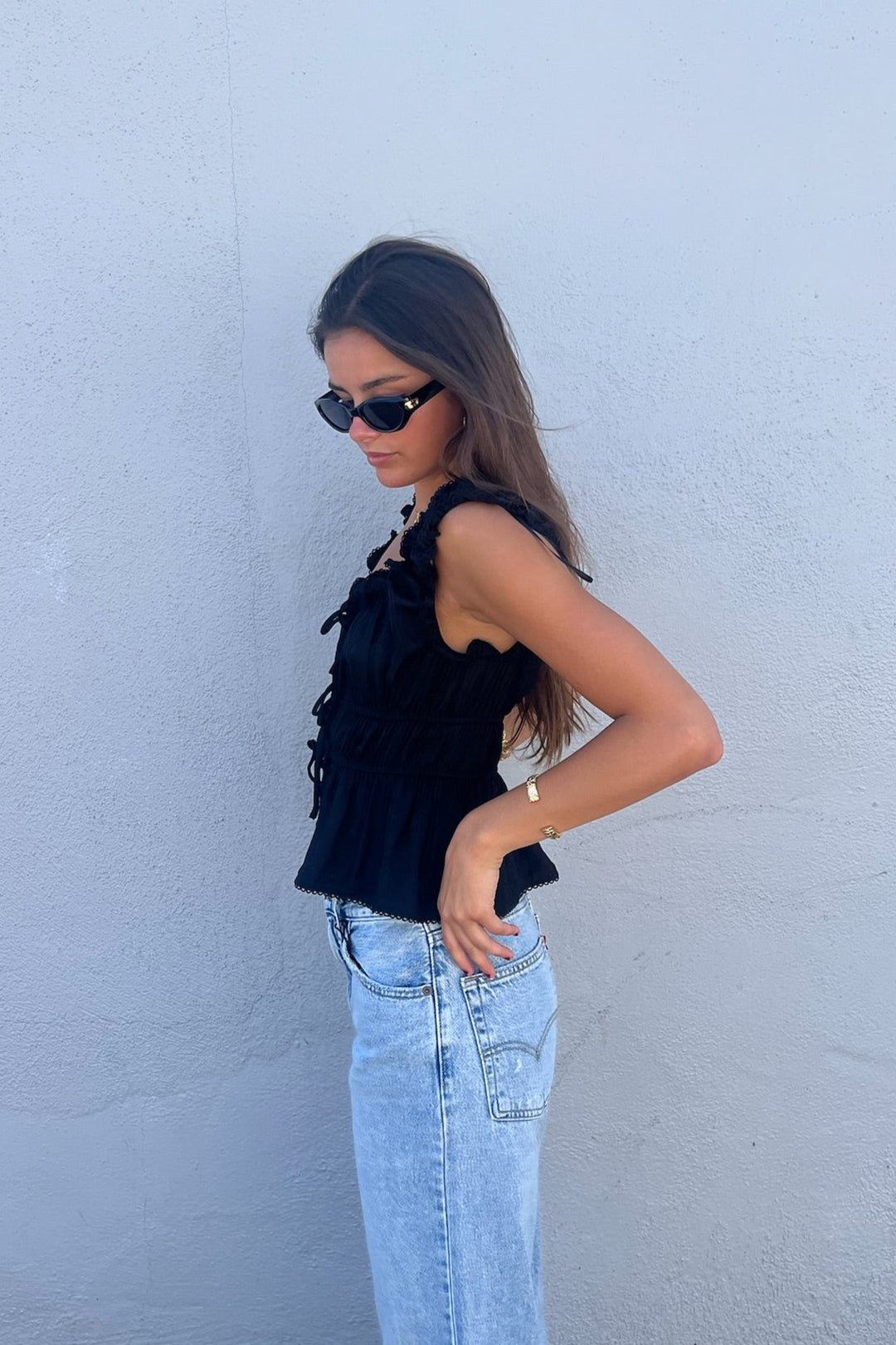 KEEN THE LABEL Ezra Tie-Front Tank-The Shop Laguna Beach