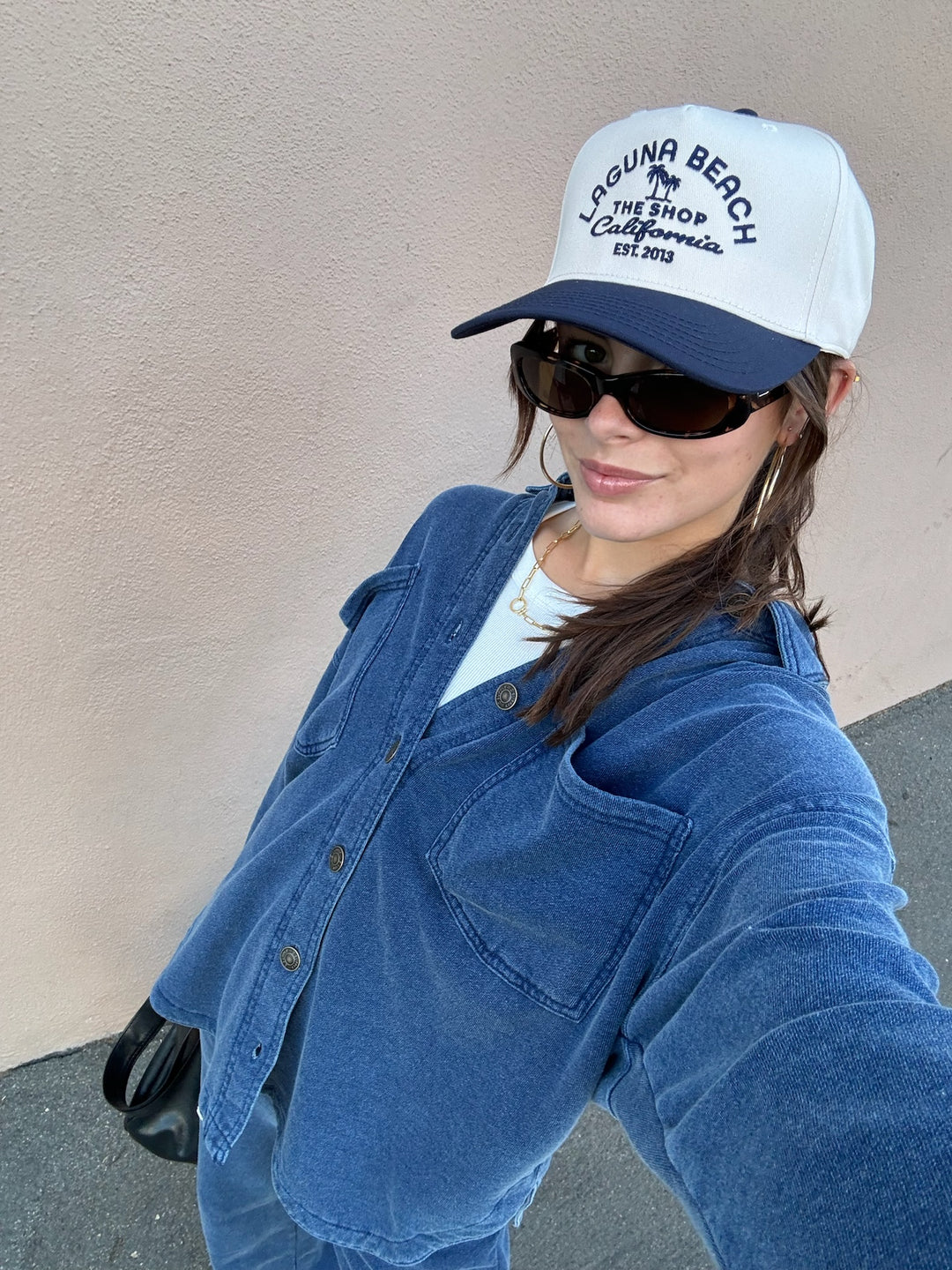 THE SHOP CLASSIC Laguna Palm Embroidered 5-Panel Baseball Hat - More Colors Available-The Shop Laguna Beach