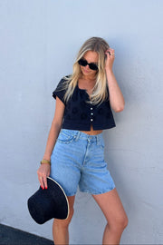 KEEN THE LABEL Effie Embroidered Eyelet Top-The Shop Laguna Beach