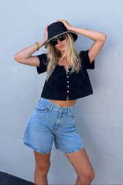 KEEN THE LABEL Effie Embroidered Eyelet Top-The Shop Laguna Beach