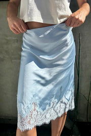 KEEN THE LABEL Nikka Satin Lace Skirt